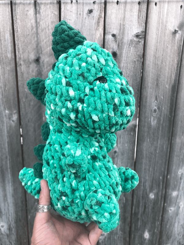 Large Crochet Dinosaur Plushie