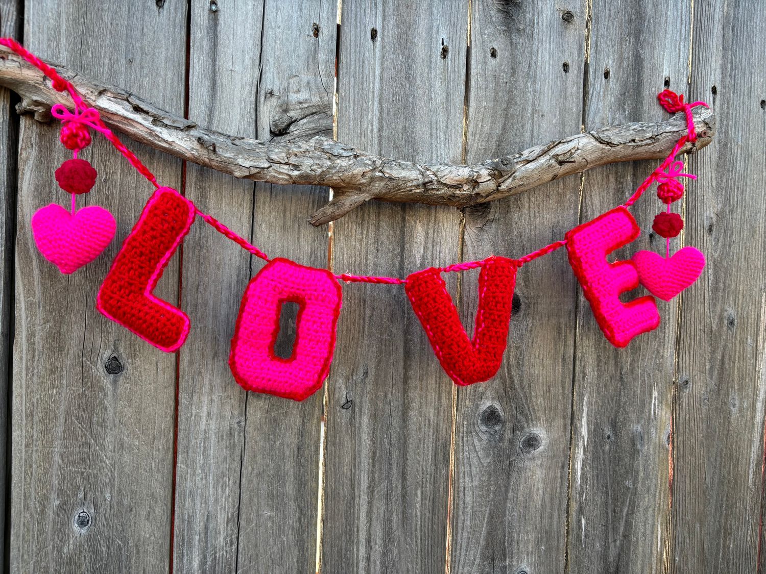 LOVE Crochet Garland