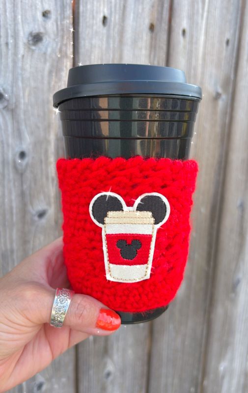 Coffee Cup Cozy - Mickey Latte