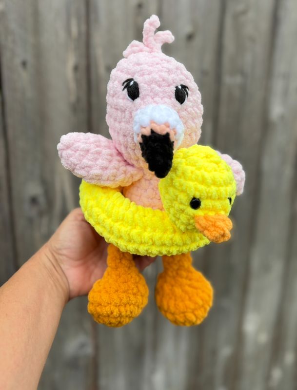 Swimming Flamingo Plushie