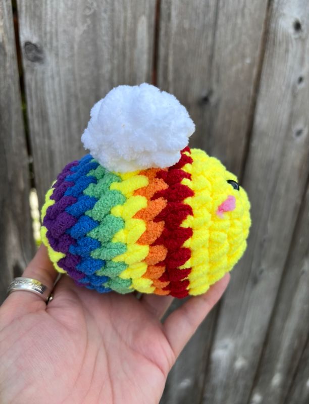 Plush &quot;Pride&quot; Rainbow Bee