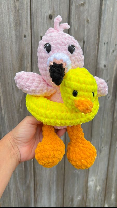 Lil Bitty Flamingo and Duckie Floatie