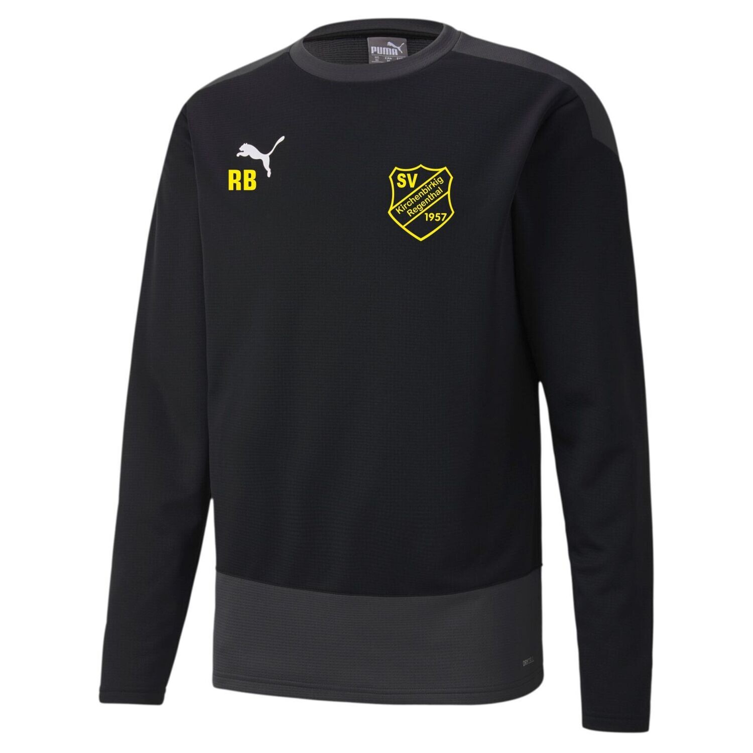 Puma teamGOAL 23 Training Sweat 656478, Farbe: 3 Puma Black-Asphalt