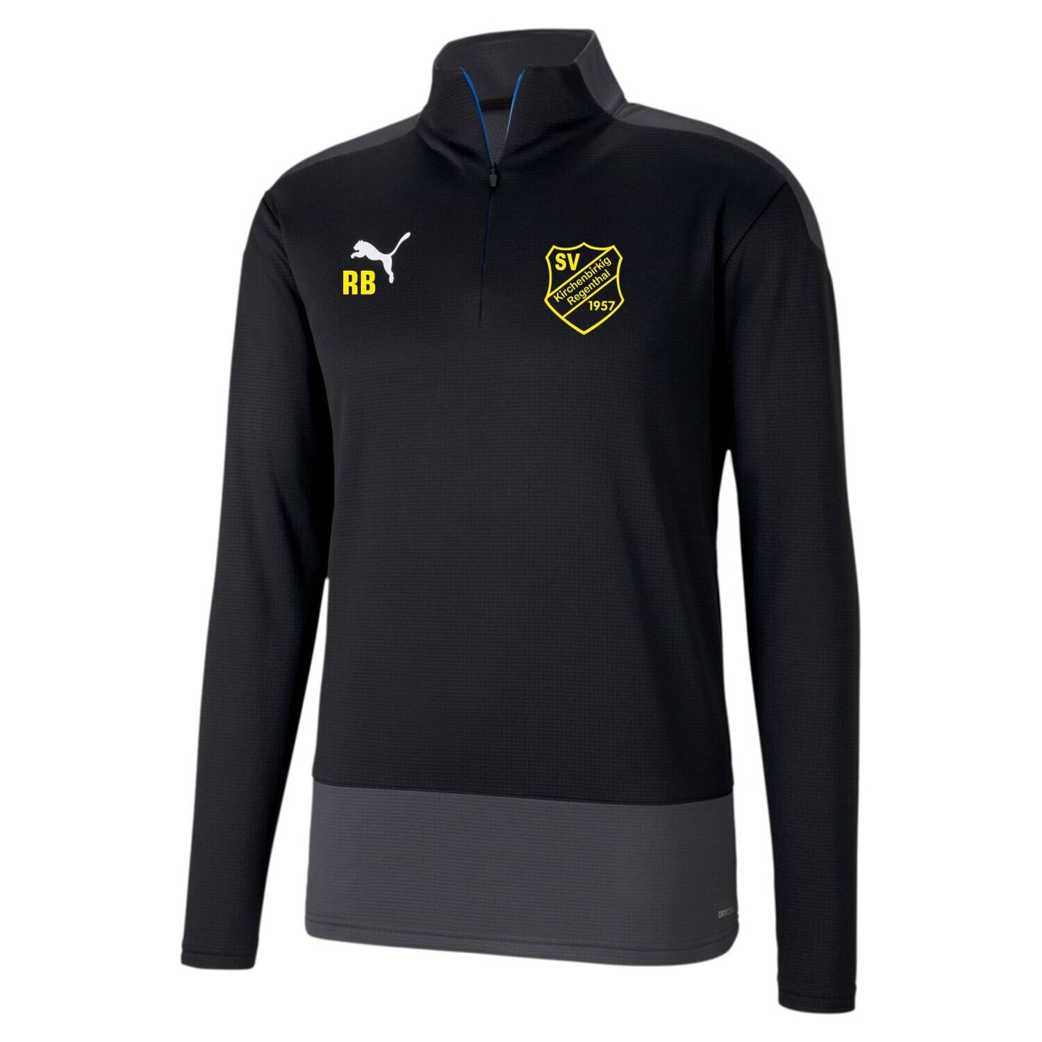 Puma Trainingstop teamGOAL 23 1/4 Zip Top 656476, Farbe: 3 Puma Black-Asphalt