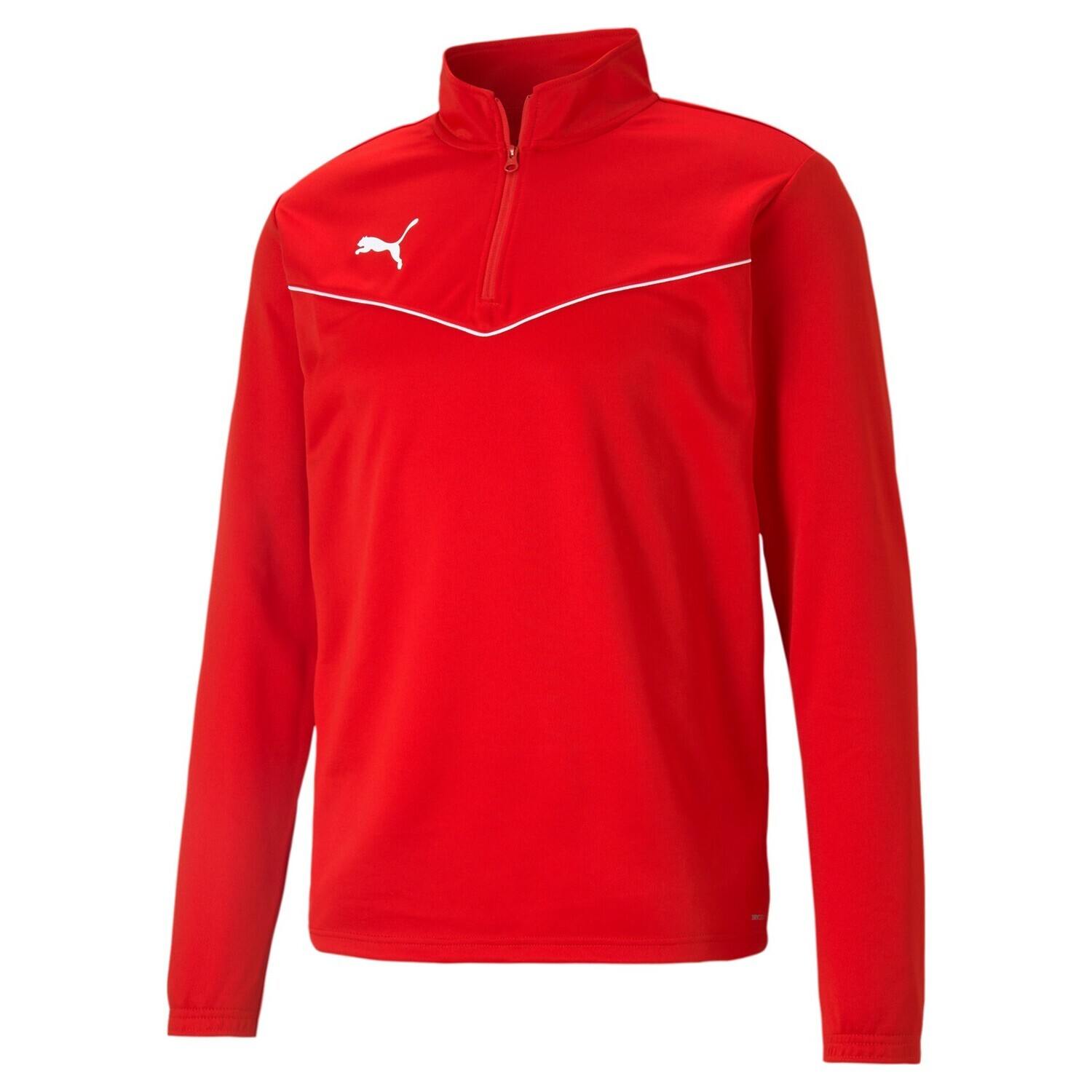 Puma teamRISE Training 1/4 Zip Top 657394, Farbe: 01 Puma Red - Puma White