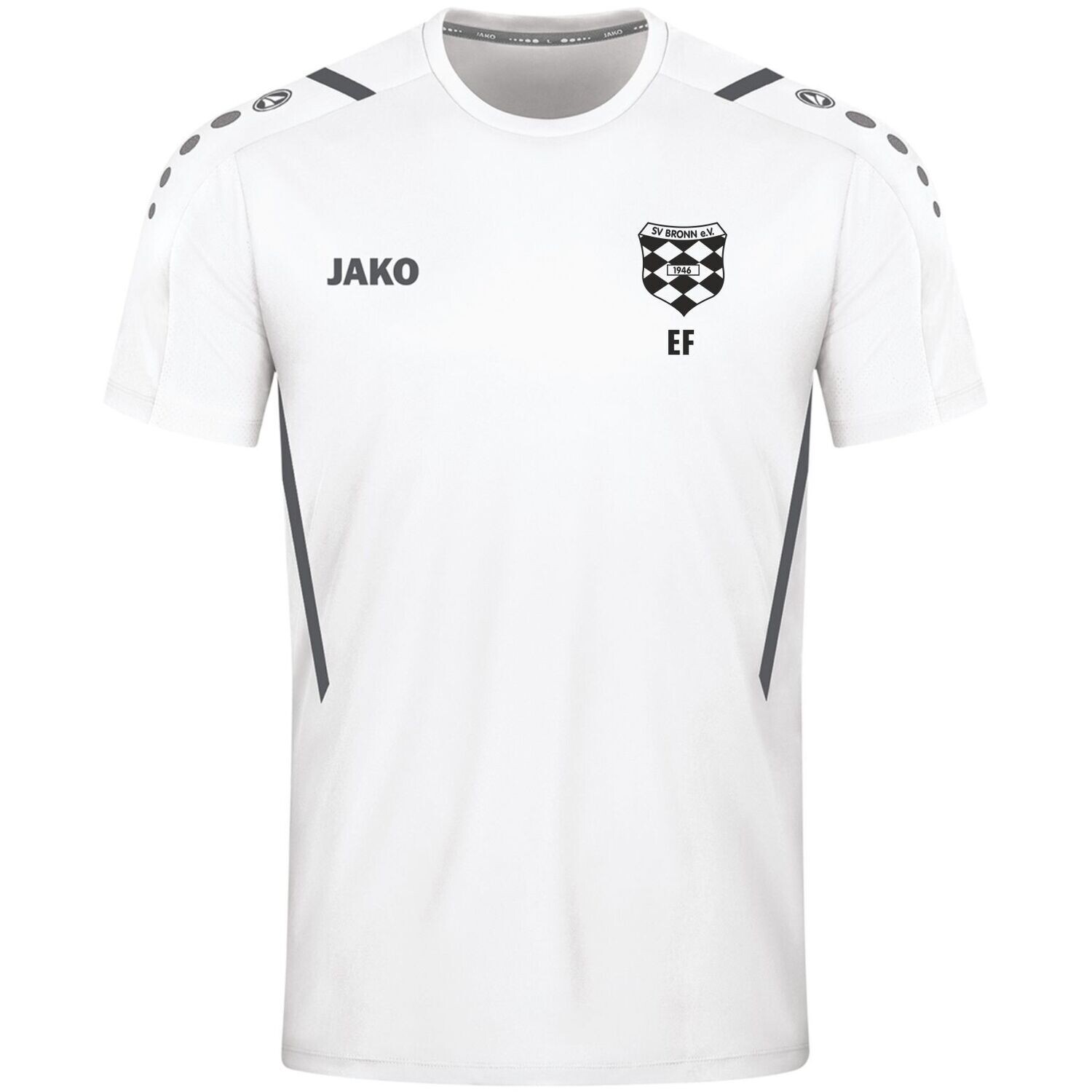 JAKO Trikot Challenge Kurzarm Herren &amp; Kinder 4221, Farbe: 002 - weiß/anthra light