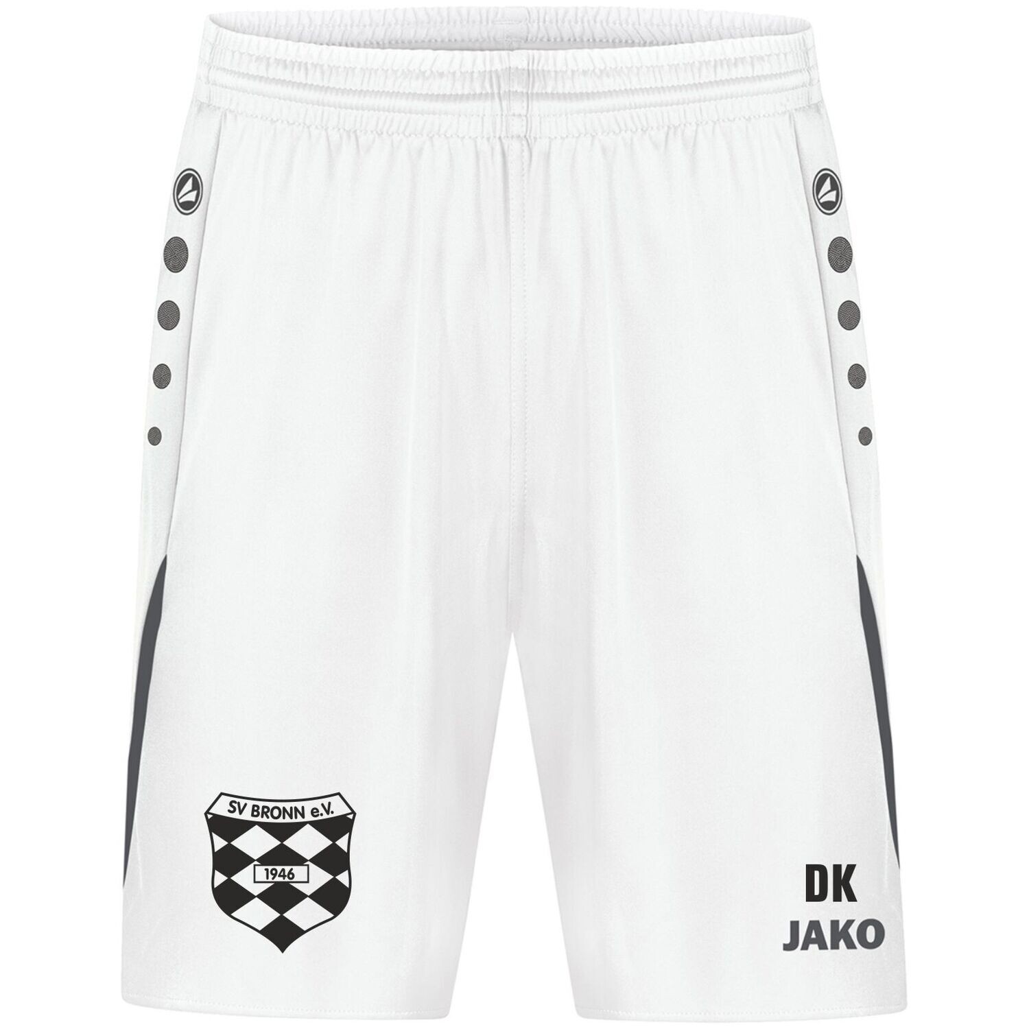JAKO Sporthose Challenge Herren &amp; Kinder 4421, Farbe: 002 - weiß/anthra light