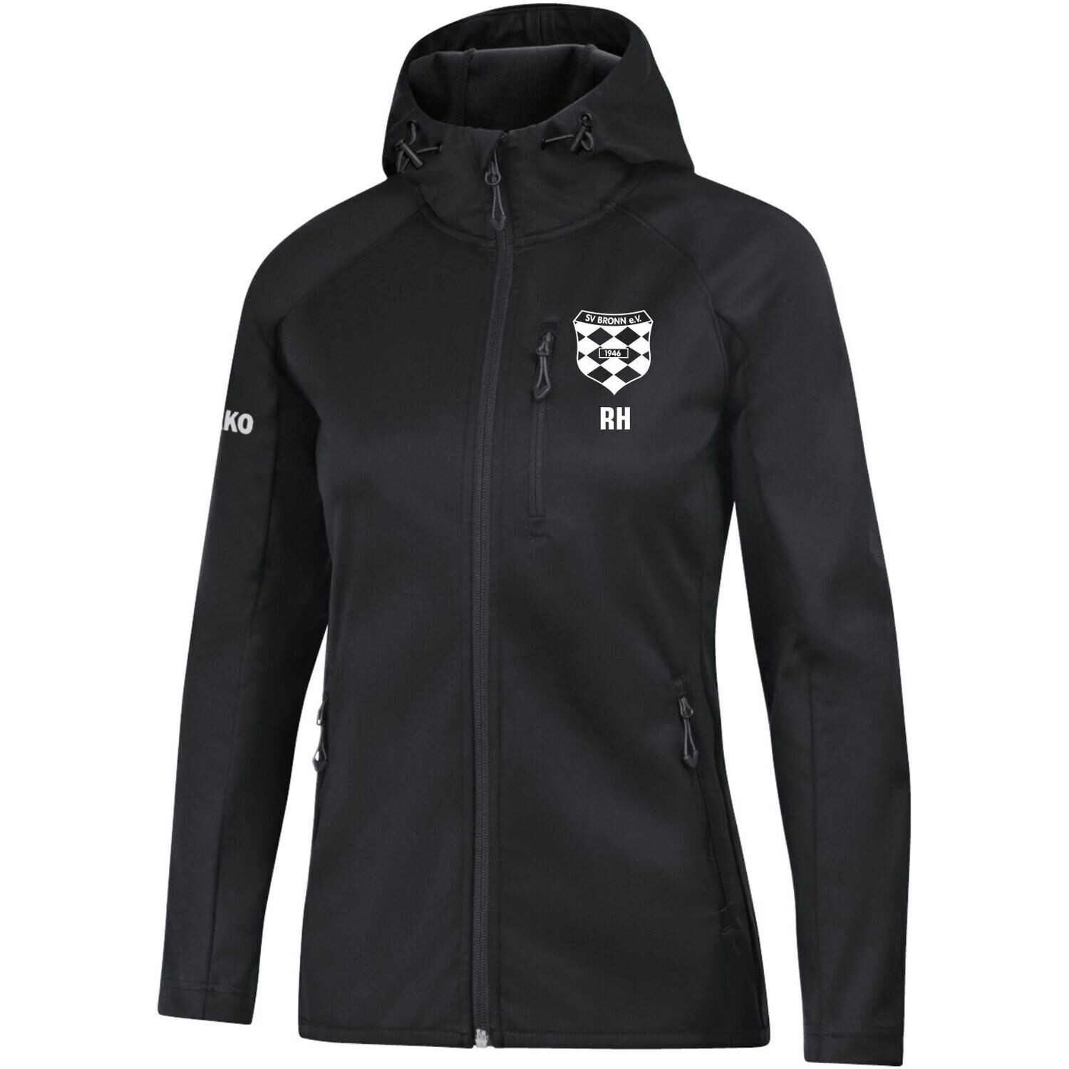 JAKO Softshelljacke Light Damen 7605D, Farbe: 08 - Schwarz
