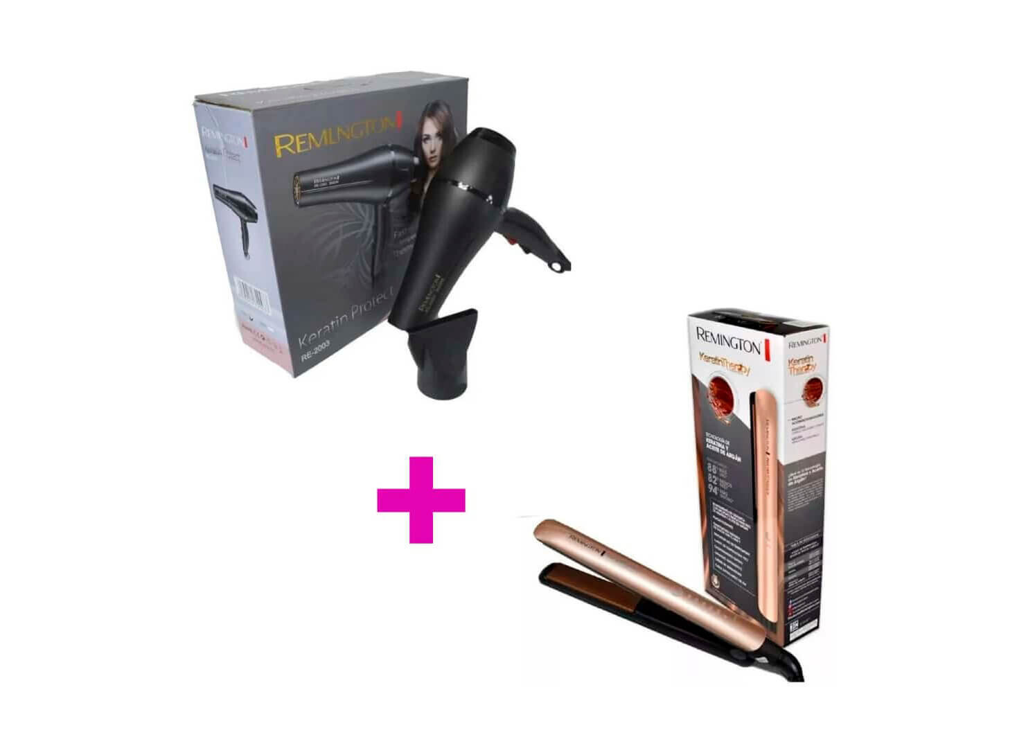 Combo Secador de pelo + Plancha Remington
