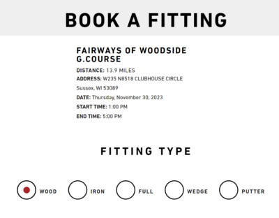 FREE TAYLORMADE CLUB FITTING