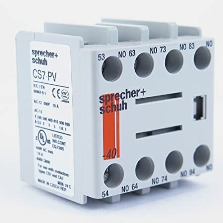 CS7-PV-40 Sprecher+Schuh Auxiliary Contact Block - D7-X10