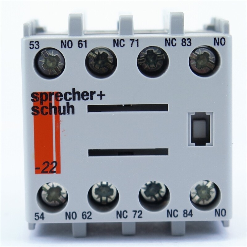 CS7-PV-22 Sprecher+Schuh Auxiliary Contact Block - D7-X10