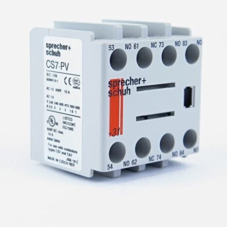 CS7-PV-31 Sprecher+Schuh Auxillary Contact Block - D7-X10