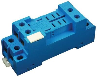 96.72 Finder Industrial Relay Base Precaution Blue - D7-X10