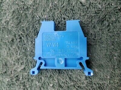 V7-W4-B Sprecher+Schuh terminal block 4mm blue - D7-X10