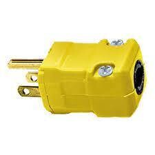 5965-VY Hubbell Male Cap 5-15R YELLOW - D7-X10