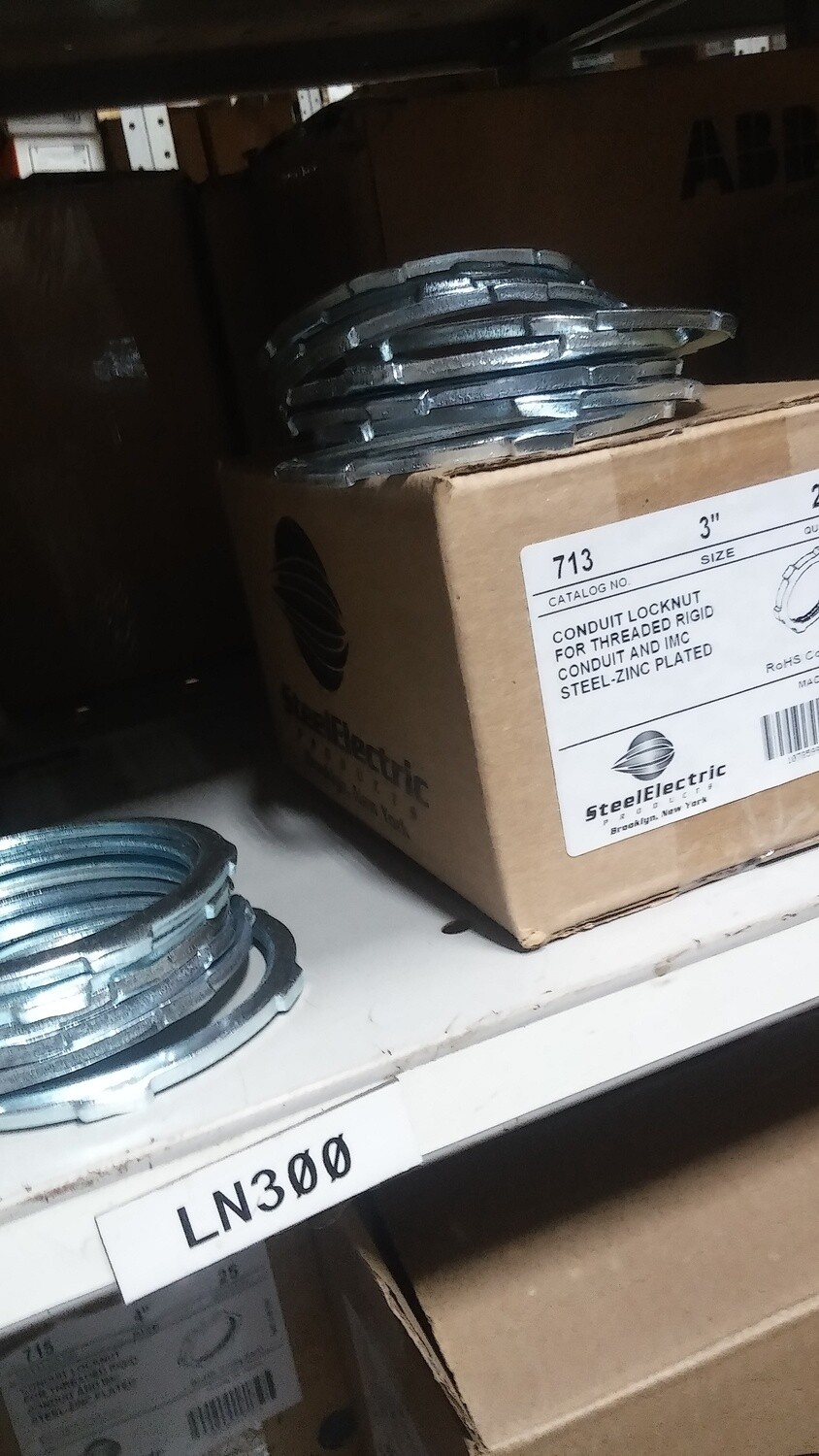 3 inch Rigid Conduit Steel Locknut SEPCO 713 - D7-X10