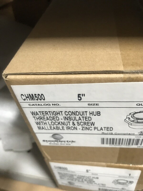 SEPCO CHM500 WATERTIGHT CONDUIT HUBS, MALLEABLE IRON - D7-X10