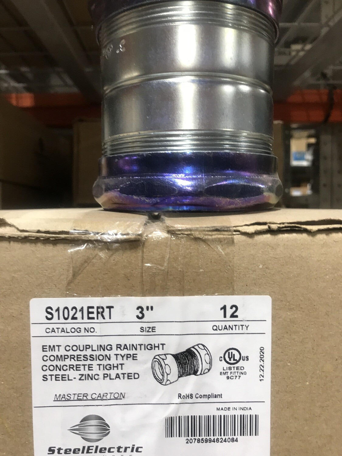 S1021ERT Sepco EMT Raintight Coupling Steel - D7-X10