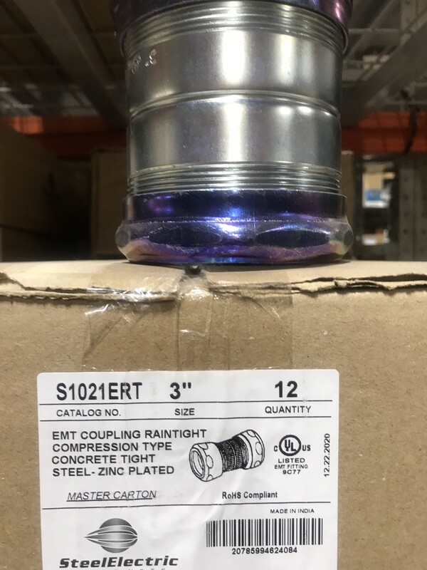 S1021ERT Sepco EMT Raintight Coupling Steel - D7-X10