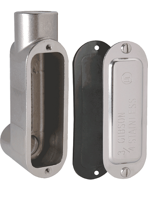 1-1/4" Stainless Steel Type LB Conduit Body 7125LB GIBSON - D7-X10