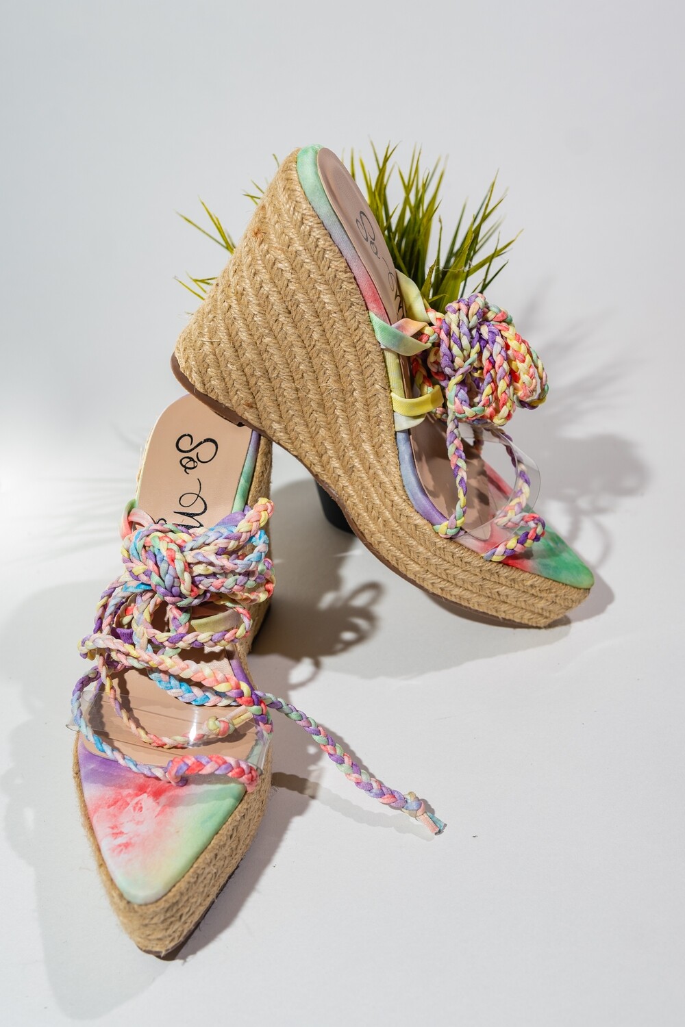Zapato de cuña Tie Dye