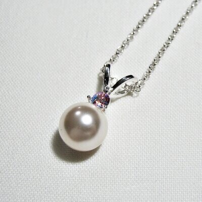 Sterling Silver Swarovski® Pearl Necklace
