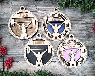 Weight Lifting - Sports Ornaments