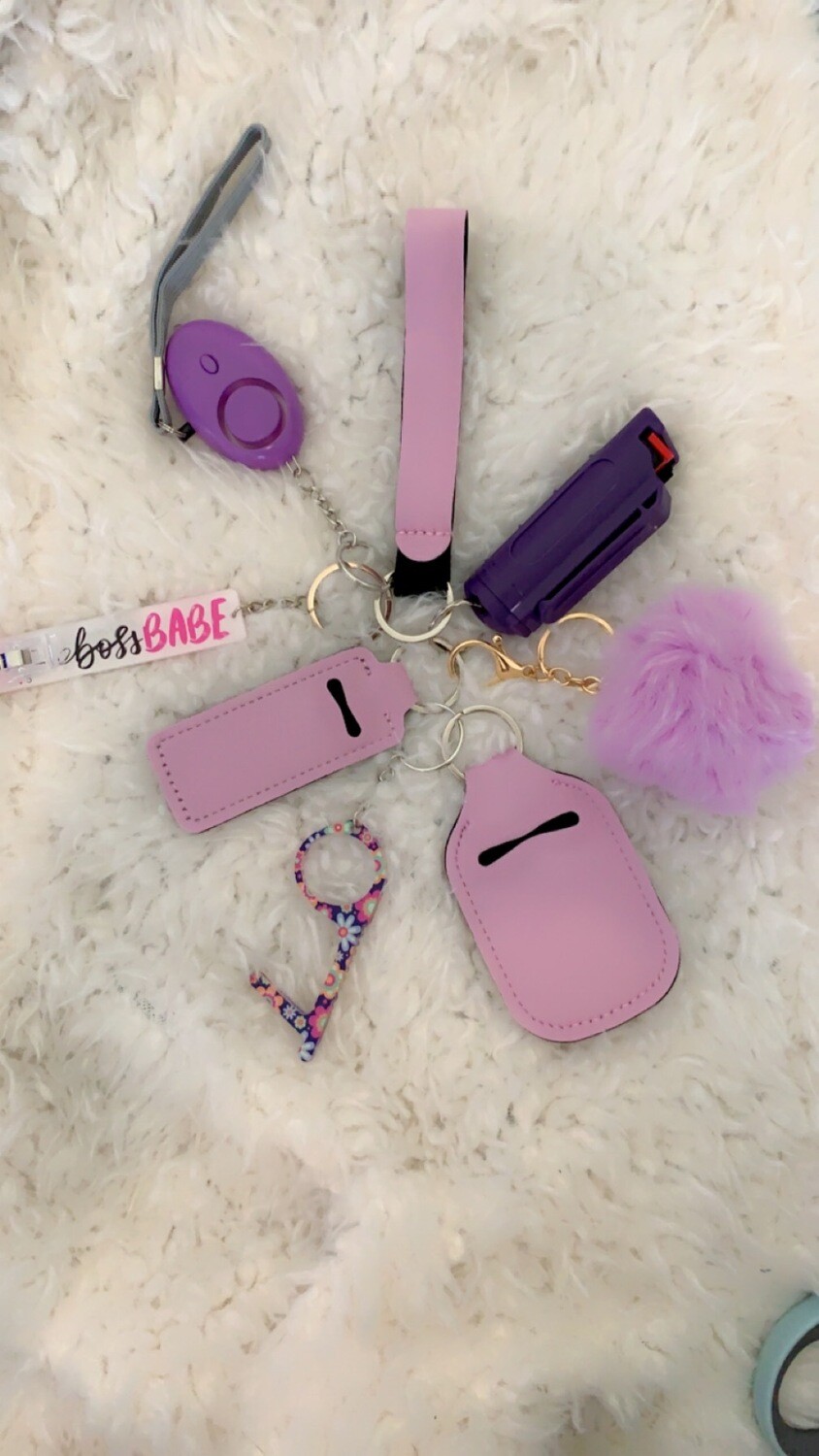 Violet Safety Keychain