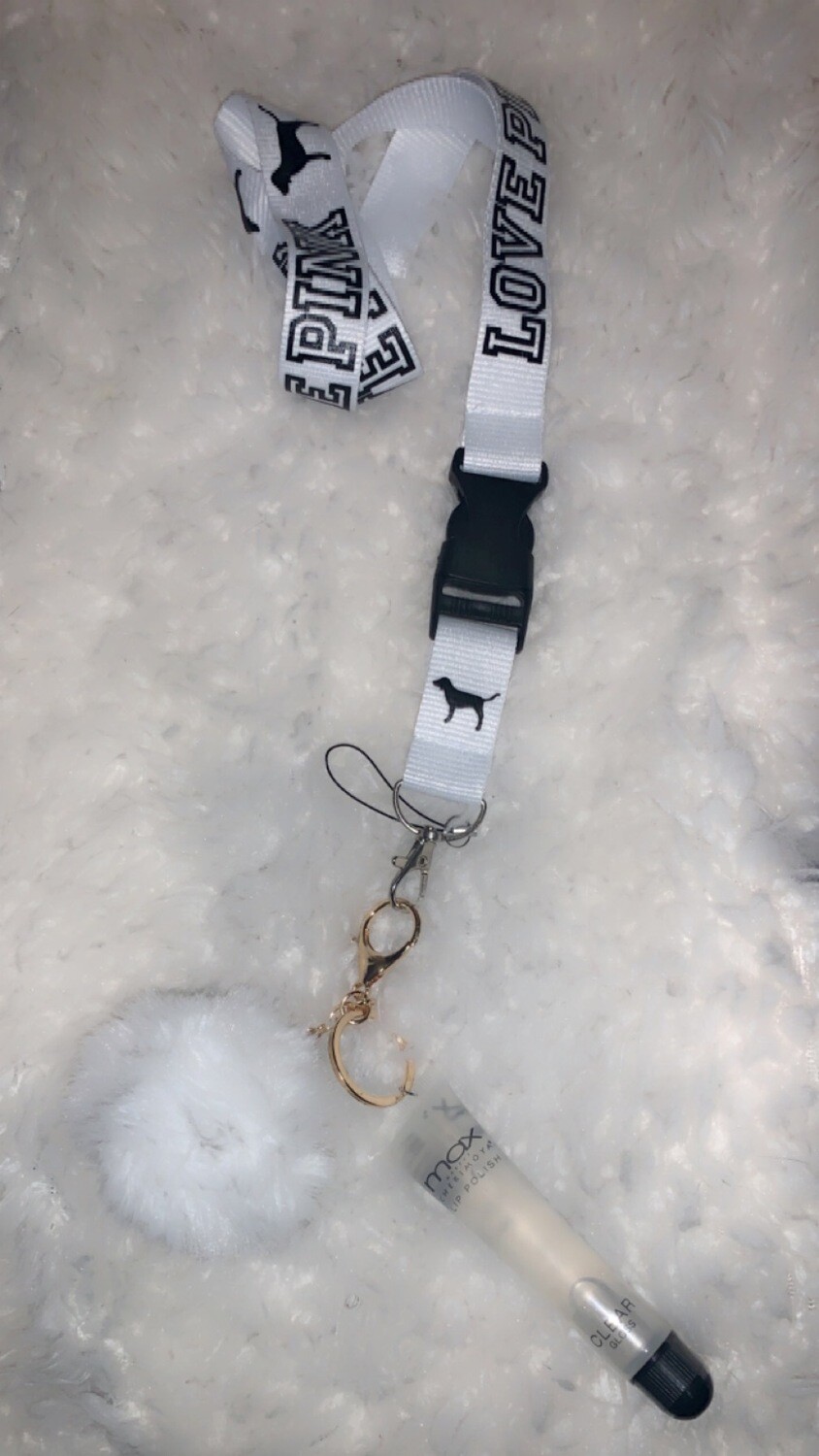 Rosie Lip gloss keychain