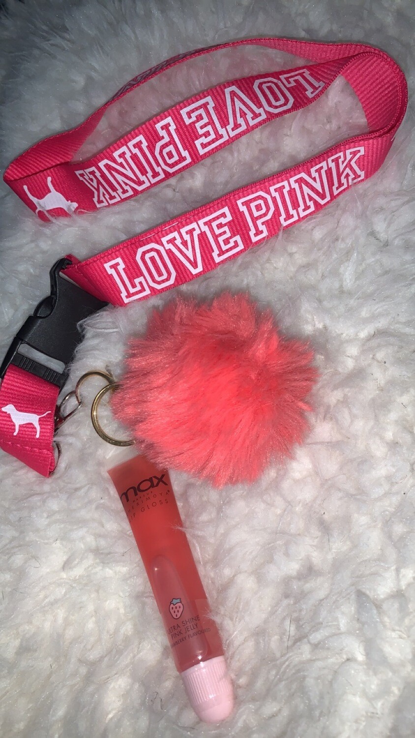 Peachy Lip Gloss Keychain 