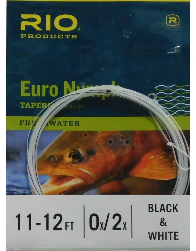 RIO Euro Nymph Leader w/Ring 11Ft 0X/2X