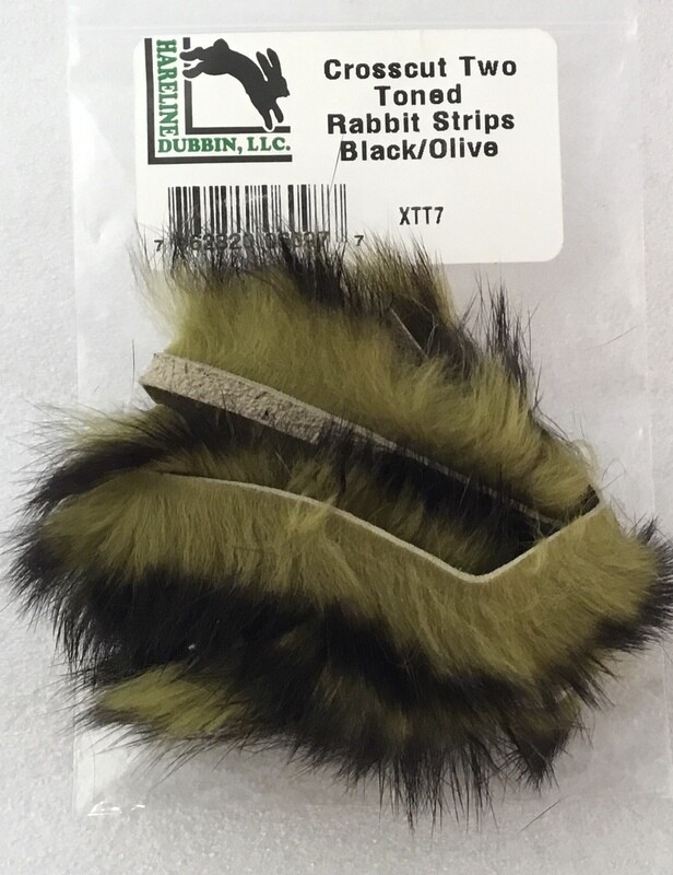 Hareline Crosscut Rabbit Strips Two Toned