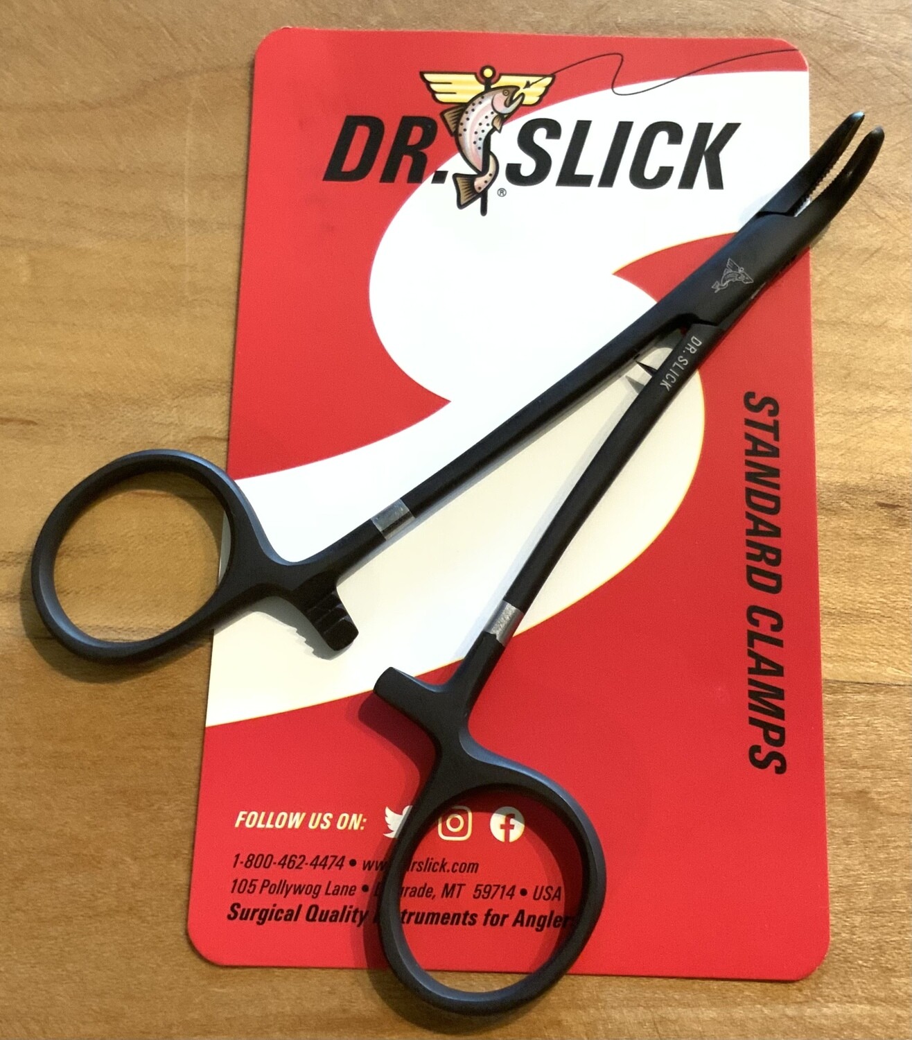 Dr. Slick Standard Curved Clamps-Black