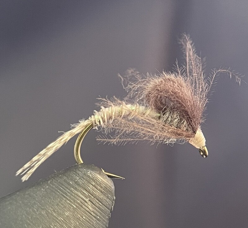 Rolled Wing Emerger - Slate Dun