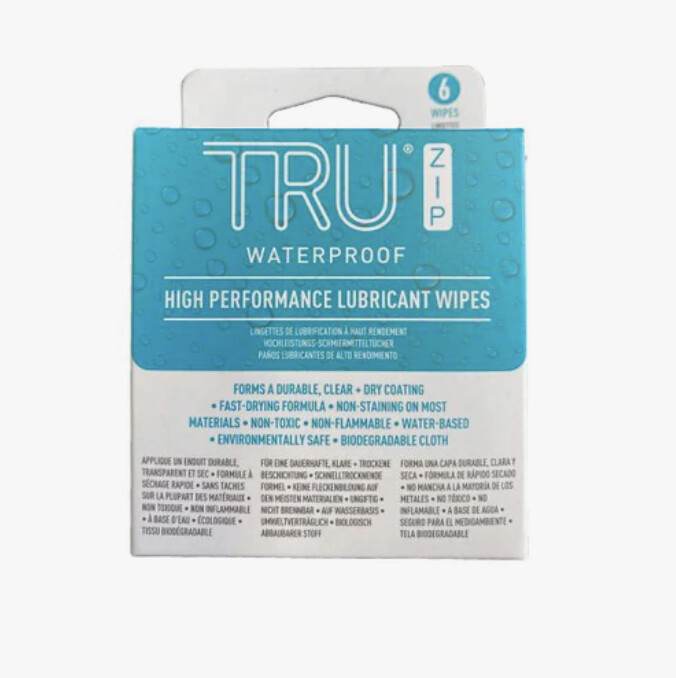 TRU Zip Lubricant Wipes - 6 Pack