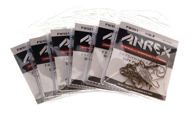 Ahrex FW 501 Dry Fly Trad. Barbless HOOKS