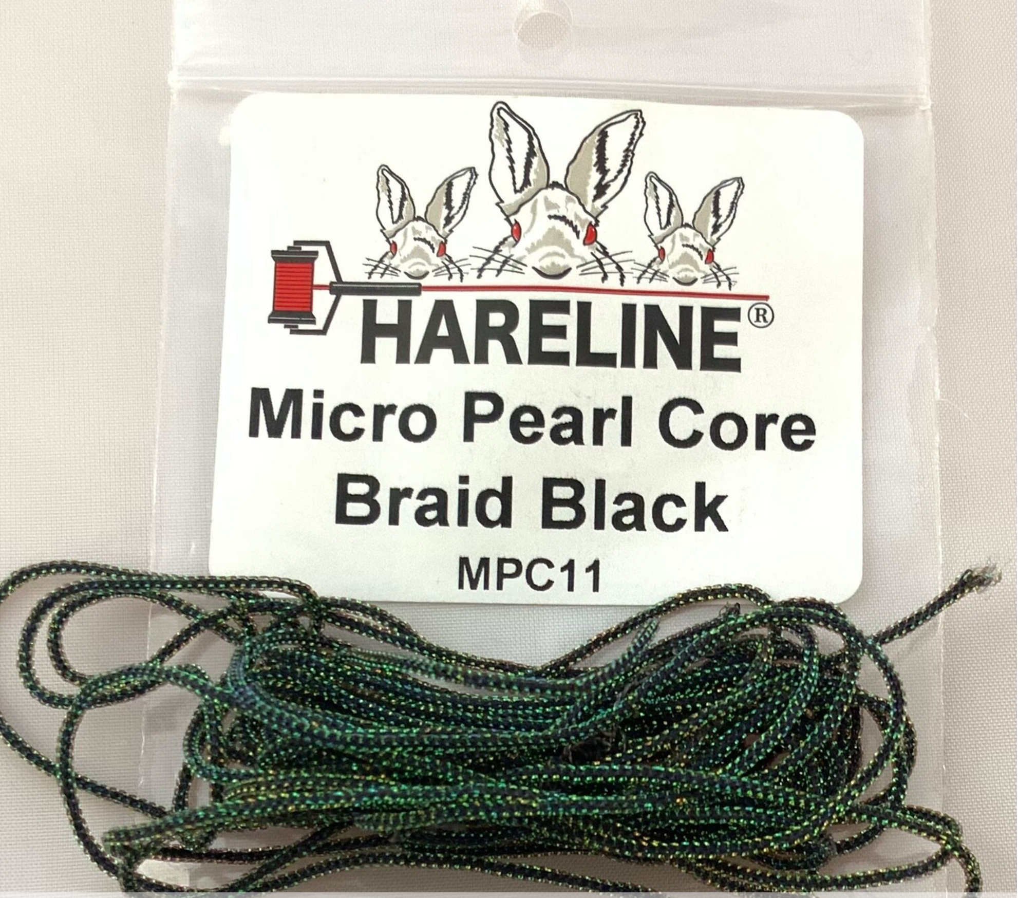 Hareline Micro Pearl Core Braid Fly Tying Materials NEW in Original Package