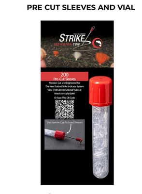 New Zealand Strike Indicator Pre-Cut Tubing &amp; Vial Regular 