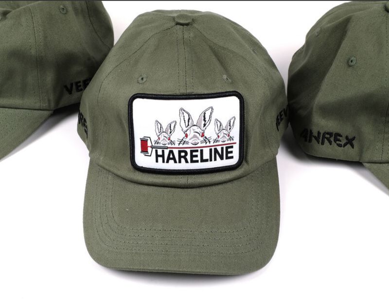 Hareline Cotton Twill Hat With LOGO PATCH Olive