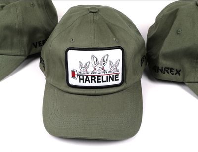 Hareline Cotton Twill Hat With LOGO PATCH Olive