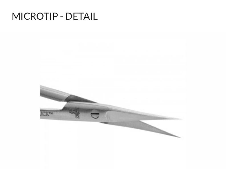 Dr. Slick 4&quot; Microtip All Purpose Straight Scissors Gold Loops