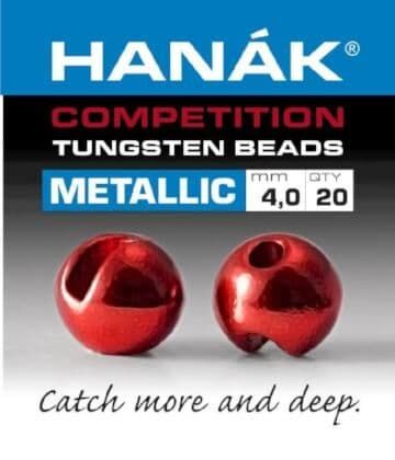 Hanak Tungsten Slotted Beads Fly Tying Materials