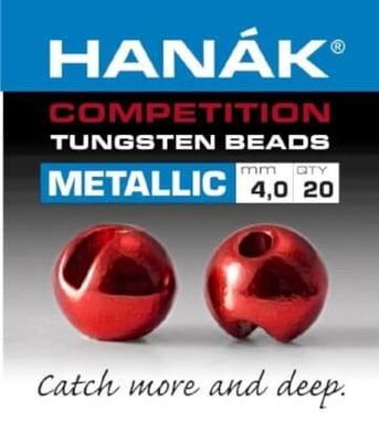 Hanak Tungsten Slotted Beads Fly Tying Materials