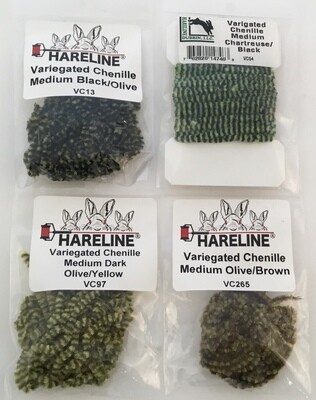 Hareline Variegated Chenille Medium Fly Tying