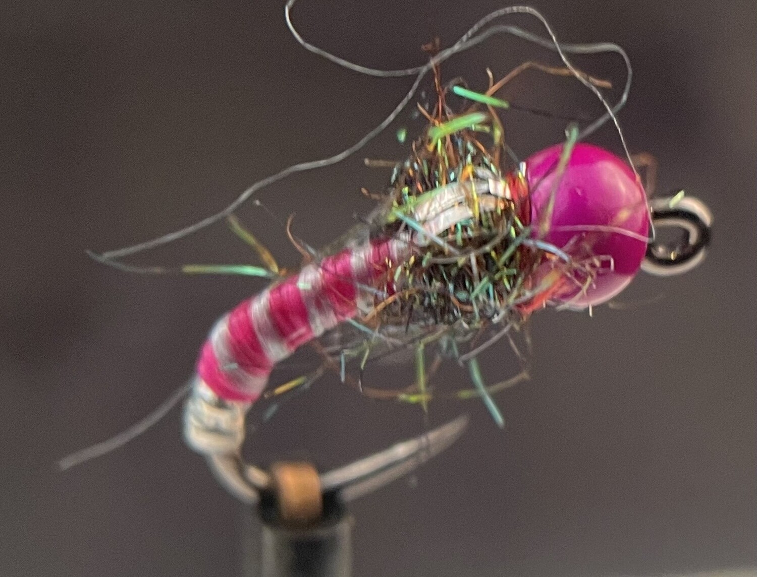 Trout Flies Tungsten Czech Nymph Cerise 3 Each