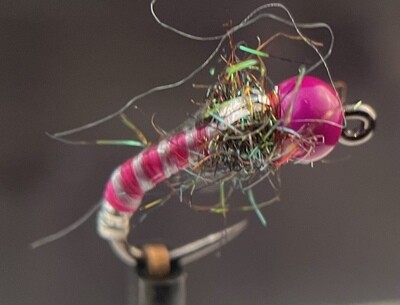 Trout Flies Tungsten Czech Nymph Cerise 3 Each