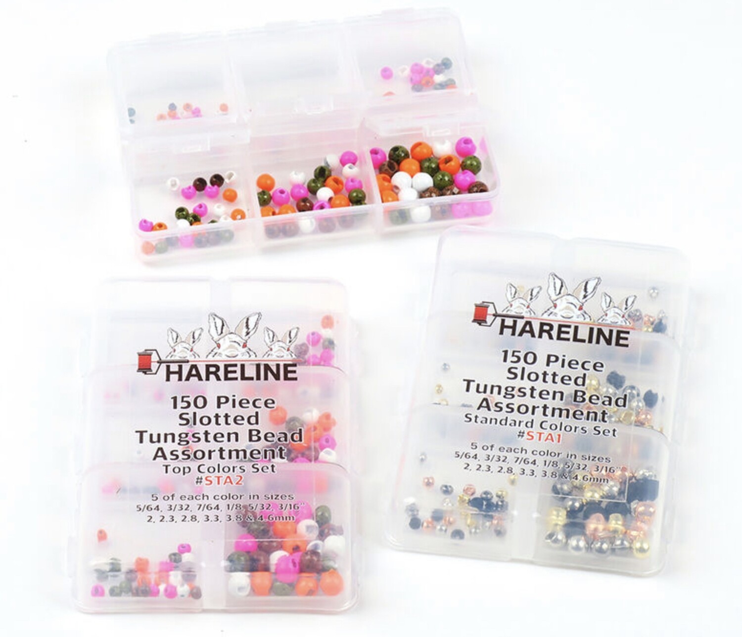 Hareline Slotted Tungsten Bead Assortment 