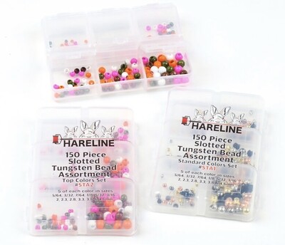 Hareline Slotted Tungsten Bead Assortment 