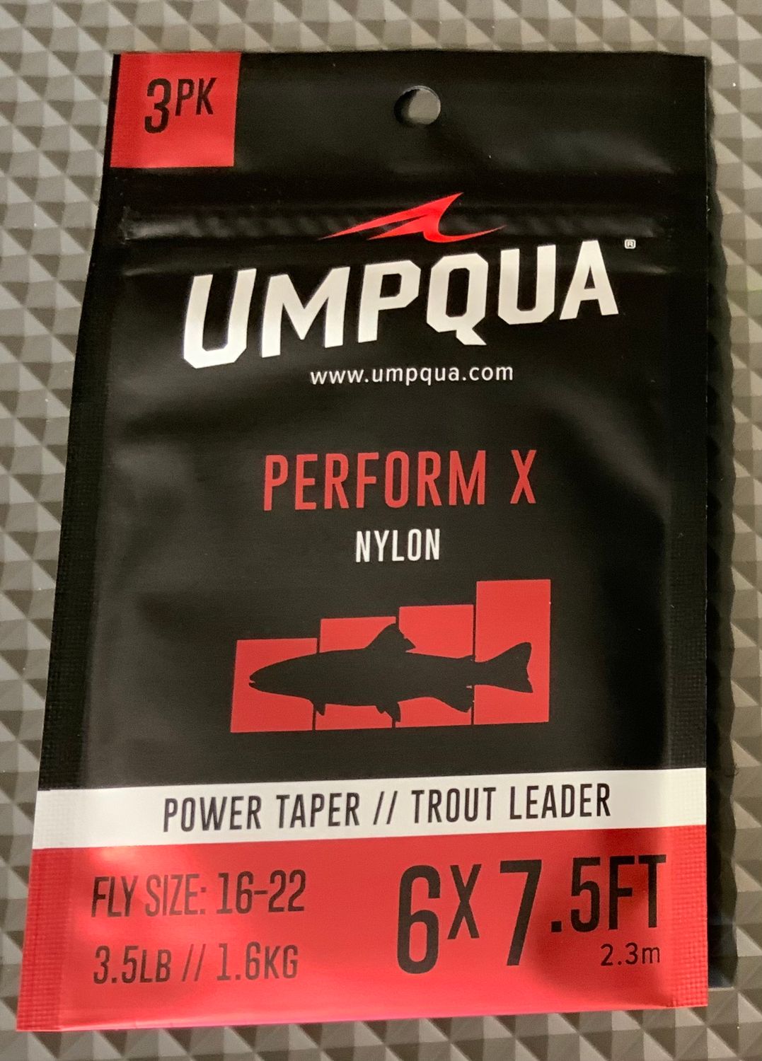Umpqua Perform X 7.5ft. Tapered Leader (3-Pack)